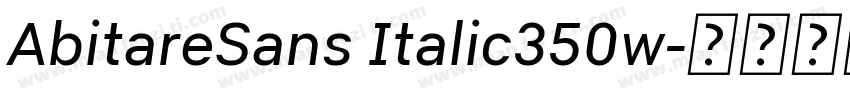 AbitareSans Italic350w字体转换
